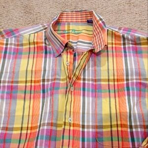 Men's Alan Flusser long-sleeved button-down shirt Size XL